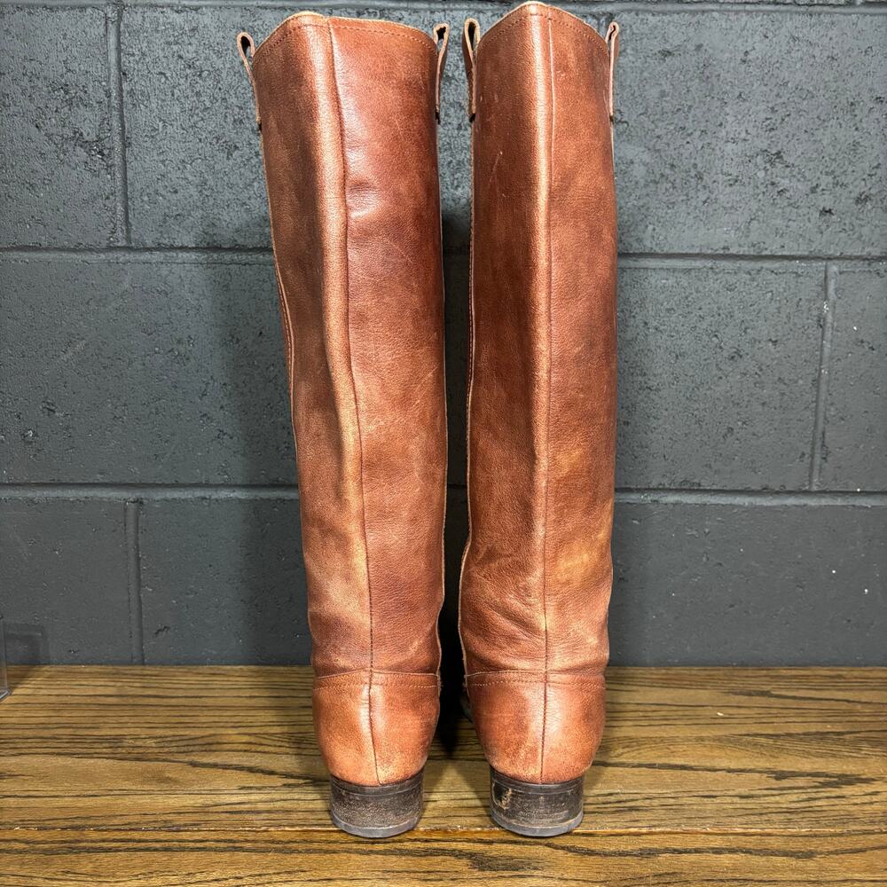 Vintage Lumiani Campus Style Boots Brown Leather Wide Calf Brazil Women’s 10 - Picture 4 of 8